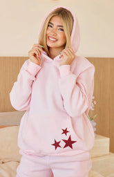 Pink Burgundy Star Hoodie