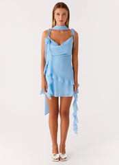 Carina Mini Dress - Blue
