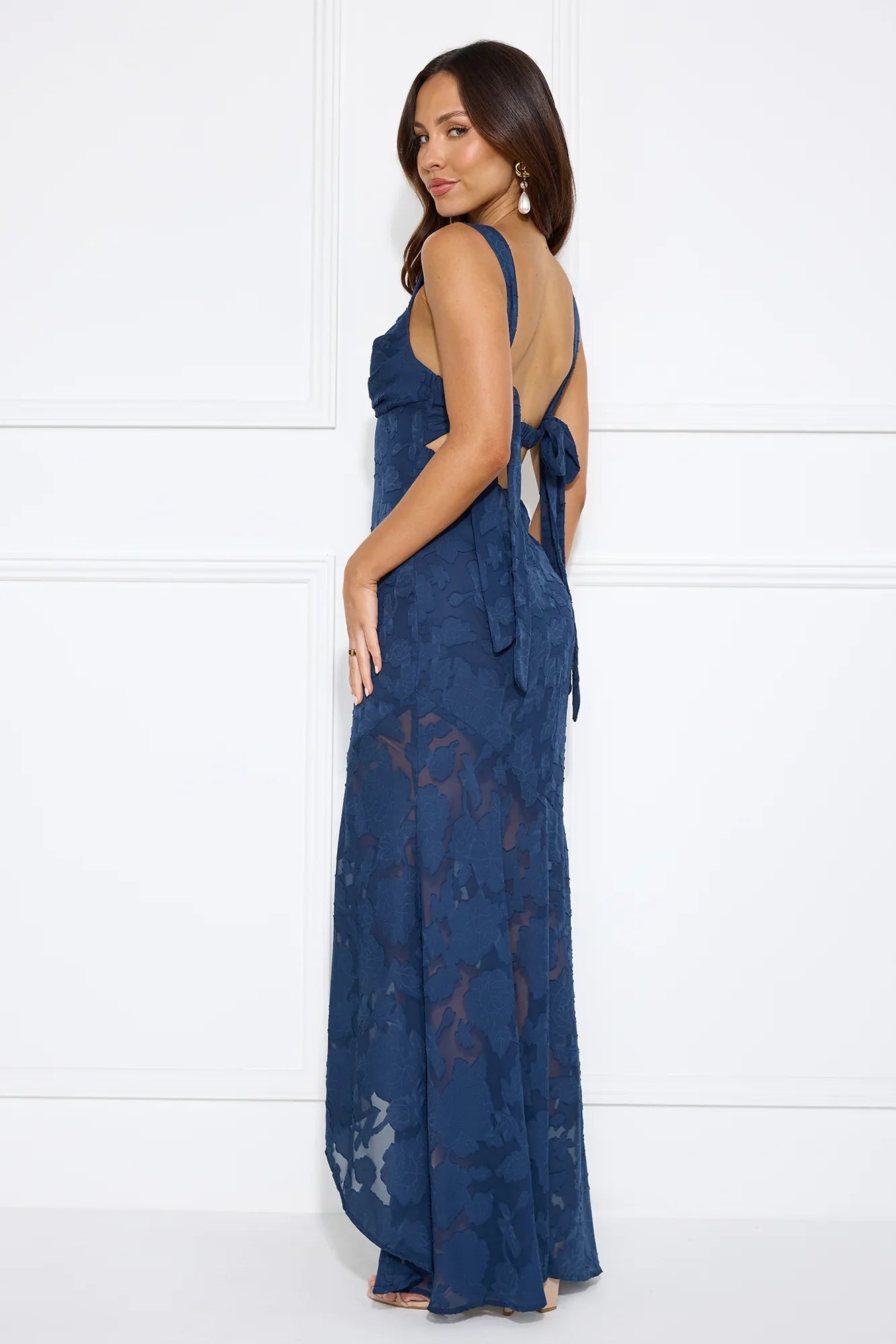 Enchanted Empire Maxi Dress Brown