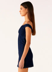 Bonnie Denim Mini Dress - Indigo